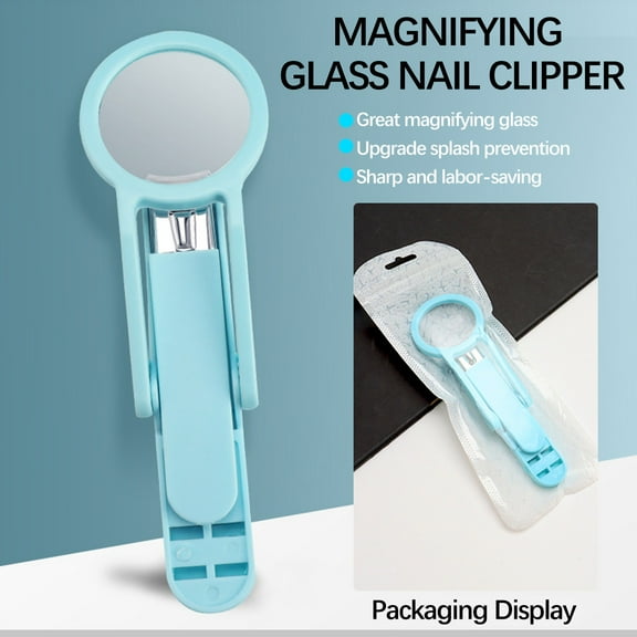 Large Nail Clippers with MagnifIER Glass Fingernails Toenails Clippers for Elderly,Professional Nail Trimmer Reduce Eye Strain Easy Grip Arthritis friendly