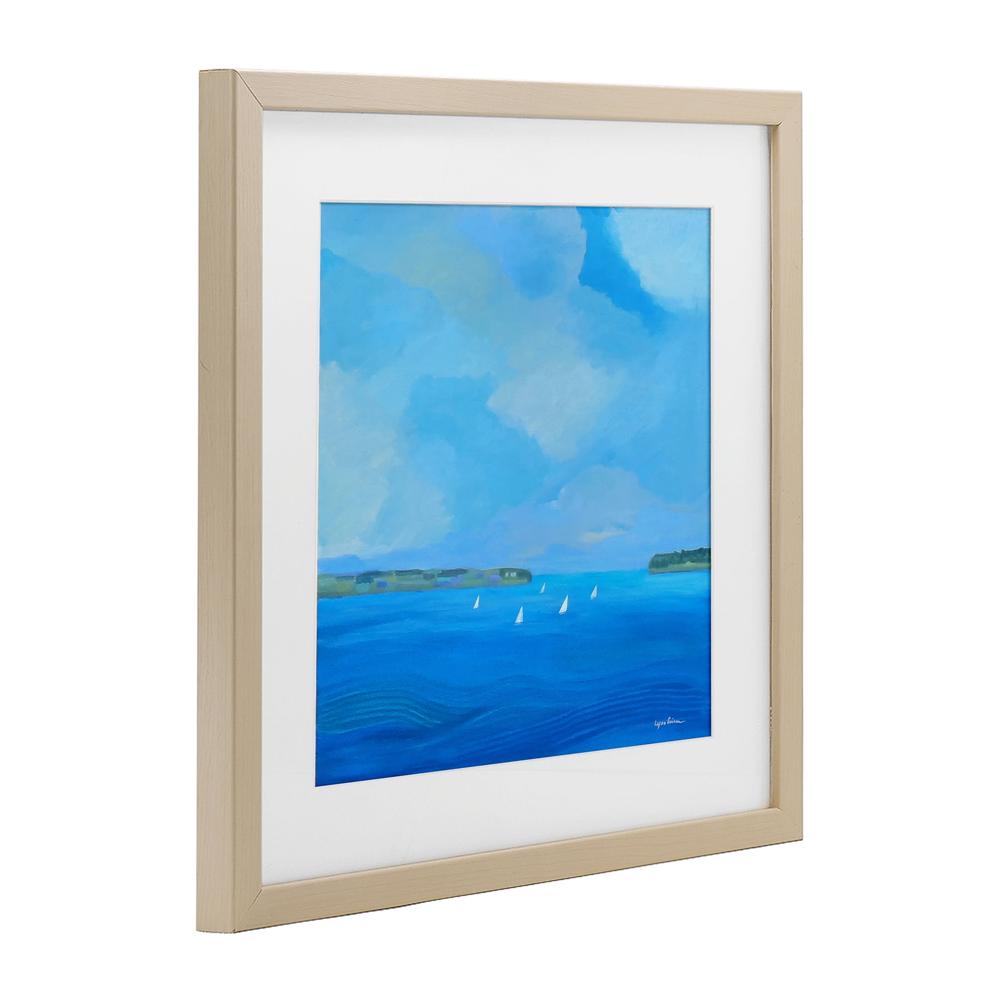 Stupell Industries A Perfect Day Seascape Birch Framed Print Under Glass, design by Lynn Ericson Fine Art