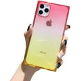 thumbnail image 1 of Square Case,Clear Case Cute Gradient Slim Silicone Transparent Reinforced Corners TPU Cushion Cover Case(iPhone 12mini), 1 of 6