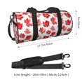 thumbnail image 2 of Fotbe Realistic Maple Leaf Bolsa Deportiva de Lona Plegable con Estampado, Bolsa de Gimnasio con Bolsillo Seco/Húmedo, Bolsa de Viaje Ultraligera de Gran Capacidad, 2 of 6