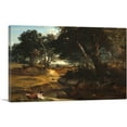 thumbnail image 1 of ARTCANVAS Forest Of Fontainebleau 1830 Canvas Art Print by Jean-Baptiste-Camille Corot - Size: 18" x 12" (1.50" Deep), 1 of 9