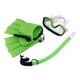 thumbnail image 1 of Set de snorkel, gafas de buceo, máscara de snorkel para deportes acuáticos al aire libre, verano Verde Talla UE 35 a 39, 1 of 8