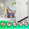 thumbnail image 6 of Adjustable Under Door Draft Blocker 37 Inch for Double Doors - Noise Reducing & Dust Resistant Insulation Strip, Black, 6 of 13