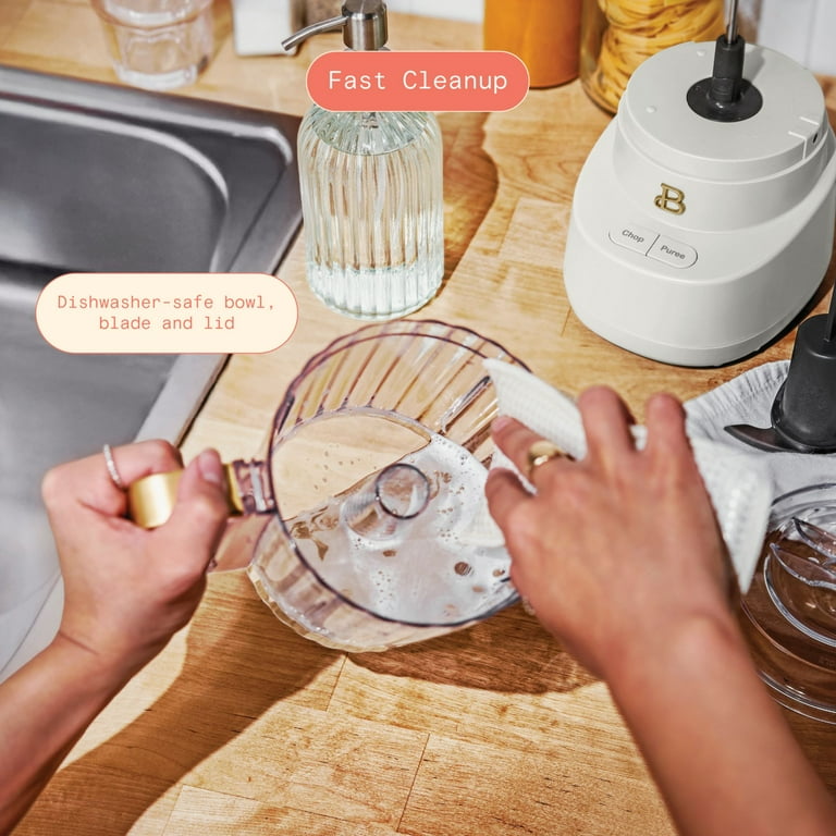 Beautiful by Drew Barrymore 3-Cup Food Chopper, White Icing photo 6