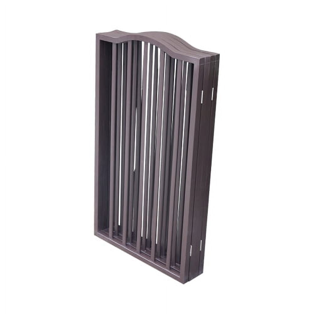 72" Baby Gate for Doorways and Stairs, Extra Wide Child Gate Dog Gates, Dog Gates for the House, Dark Brown