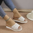 thumbnail image 7 of AXXD Gold Summer Sandals for Women 2024 Comfort Wedge Summer Mothers Day, 7 of 7
