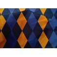 thumbnail image 4 of oneOone Cotton Silk Navy Blue Fabric Argyle Check Craft Projects Decor Fabric Printed By The Yard 42 Inch Wide, 4 of 4