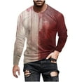 thumbnail image 2 of Blusas y camisas de manga larga con cuello redondo para hombre, moda informal, estampado, deportivas, de manga larga, cuello redondo, blusas, camisas para hombre, blusa de poliéster, 2 of 5