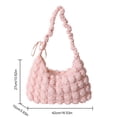 thumbnail image 1 of Quilted Padded Crossbody Bag for Women Puffer Ruched Handbag Trendy Bubbles Cloud Tote Shoulder Bag Female Pleated Messenger Bag, 1 of 5