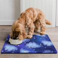thumbnail image 2 of Dog Food Mat for Pet Dog Food Mat, Dog Mat for Food and Water, Pet Dog Cat Bowl Mat, Anti-Slip Reusable Feeding Mat with Starry Sky,16inx24in, 2 of 7