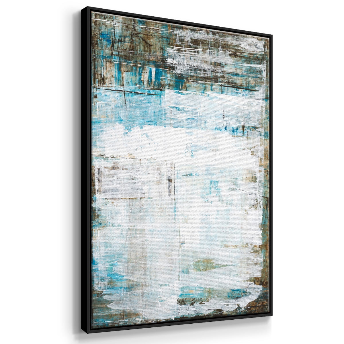 Beach Glass Framed Premium Gallery Wrapped Canvas - Ready to Hang
