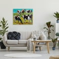 thumbnail image 2 of Stupell Industries Cows Grazing Modern Painting Animals & Insects Painting Gallery Wrapped Canvas Print Wall Art, 40 x 30, 2 of 7