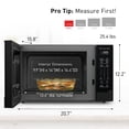 thumbnail image 5 of Panasonic NN-SN65KB Horno microondas con tecnología inversor 1200W, 1.2 pies cúbicos Small Genius Sensor One-Touch Cooking, botón de palomitas de maíz, Turbo Defrost-NN-SN65KB (negro), 5 of 5
