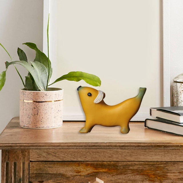 Escultura de perro nórdico, estatua de resina artesanal, figurita de Animal, adorno en miniatura para decoración del hogar, mesa, jardín al aire perfecl estatuilla de animales
