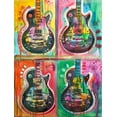 thumbnail image 2 of Dean Russo Collection 25x32 White Modern Wood Framed Museum Art Print Titled - Les Paul 4UP, 2 of 4