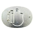 thumbnail image 2 of Bottle Opener Belt Buckle Open Here Can Opener Metal White Fashion Mens Womens, 2 of 2