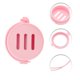 thumbnail image 3 of Ofertas Únicas 1 Pc Funda Plegable Portátil con Espejo Soporte para Esponja de Maquillaje para Viajes Rosa de Silicona, 3 of 5
