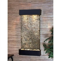 Adagio WCS1702 Whispering Creek Textured Black Green Natural Slate Wall Fountain