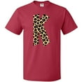 thumbnail image 3 of Inktastic Leopard Print Letter K T-Shirt, 3 of 5