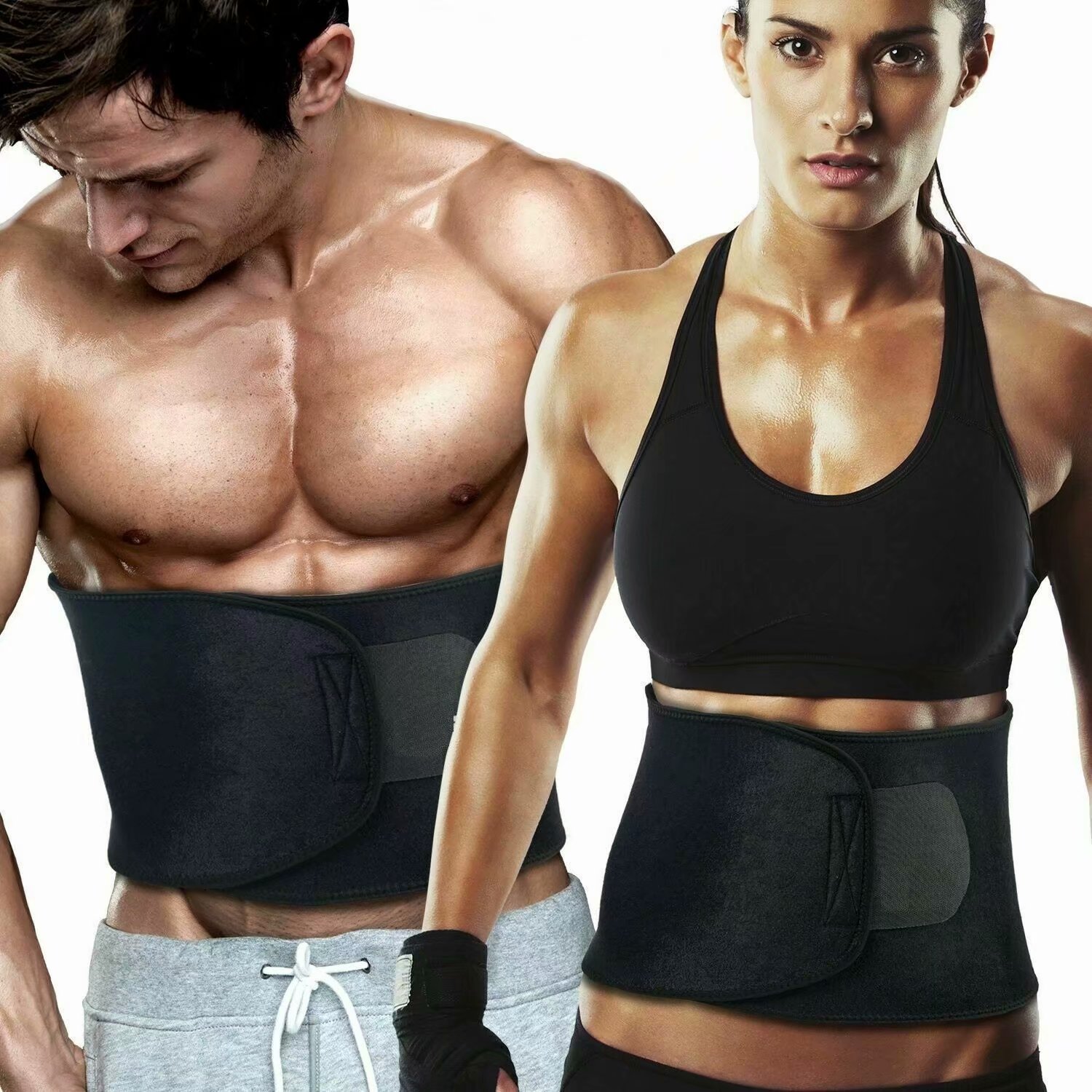Waist Trimmer Exercise Wrap Belt Slimming Burn Fat Weight Loss Body Shaper