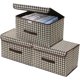 thumbnail image 1 of 3PCS Cajas De Almacenamiento Con Tapa Y Asa - Bolsa Almacenamiento Ropa Gran Organizador De Ropa Plegables De Tela No Tejida Cajones Organizadoras Para Closet Con Tapas Para Hogar Oficina Dormitorio, 1 of 7