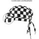 thumbnail image 4 of Paquete de 6 gorros de cocina, cómodos gorros transpirables de calavera de chef para hombres y mujeres, gorros de trabajo ajustables, talla única, 4 of 5