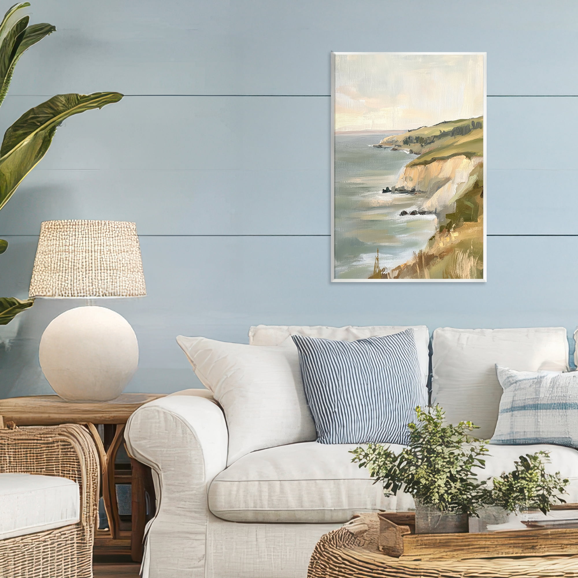 Stupell Industries Cliffs Off The Sea Wall Plaque Art, design by Petal Prints Design