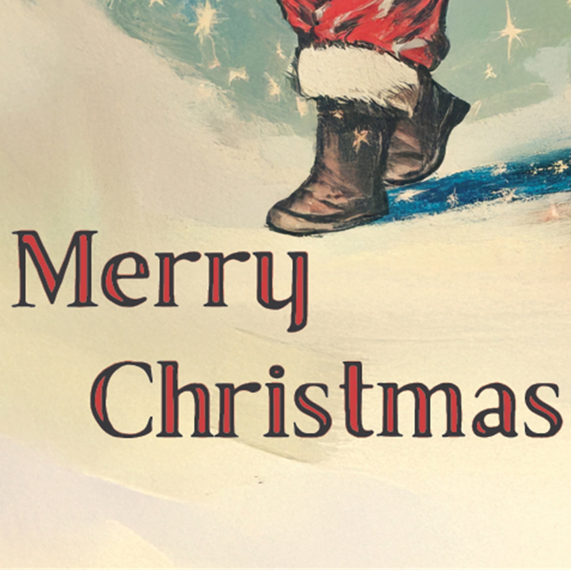 Retro Santa Decorative Christmas Door Panel, Multicolor, 30" x 6', by Holiday Time