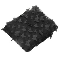 Tulle Fabric Rolls, 2 Yard Butterfly Embroidery Fabric Mesh Lace Fabric for Wedding Birthday Backdrop Home Decor Black
