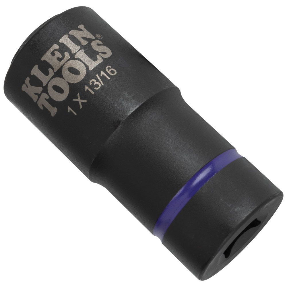 Klein Tools 66065 1 in. and 13/16 in. 2-in-1 6-Point Impact Socket