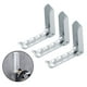 thumbnail image 5 of 3 piezas gancho para montado en la pared colgador de ropa plegable ganchos plegables puerta de la pared ropa sombrero bolsas Plata Macarena Percha de pared, 5 of 8