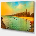 thumbnail image 2 of Blue Tinged Indian Ocean Panorama - Large Seascape Art Canvas Print, 2 of 3