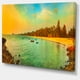 Bleu Teinté Océan Indien Panorama - Grand Paysage Marin Art Toile Impression – image 2 sur 3
