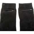 thumbnail image 3 of Men’s Black Dress Socks w/ Hidden Zipper Pocket – 2 Pairs, Size 7-12, 3 of 6