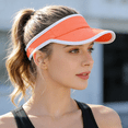 thumbnail image 5 of Sun Visor Caps Foldable Brim Adjustable Running Golf Tennis Visor Hats for Women Men Lightweight Breathable Outdoor Sports Beach Summer Sun Protection, 5 of 7
