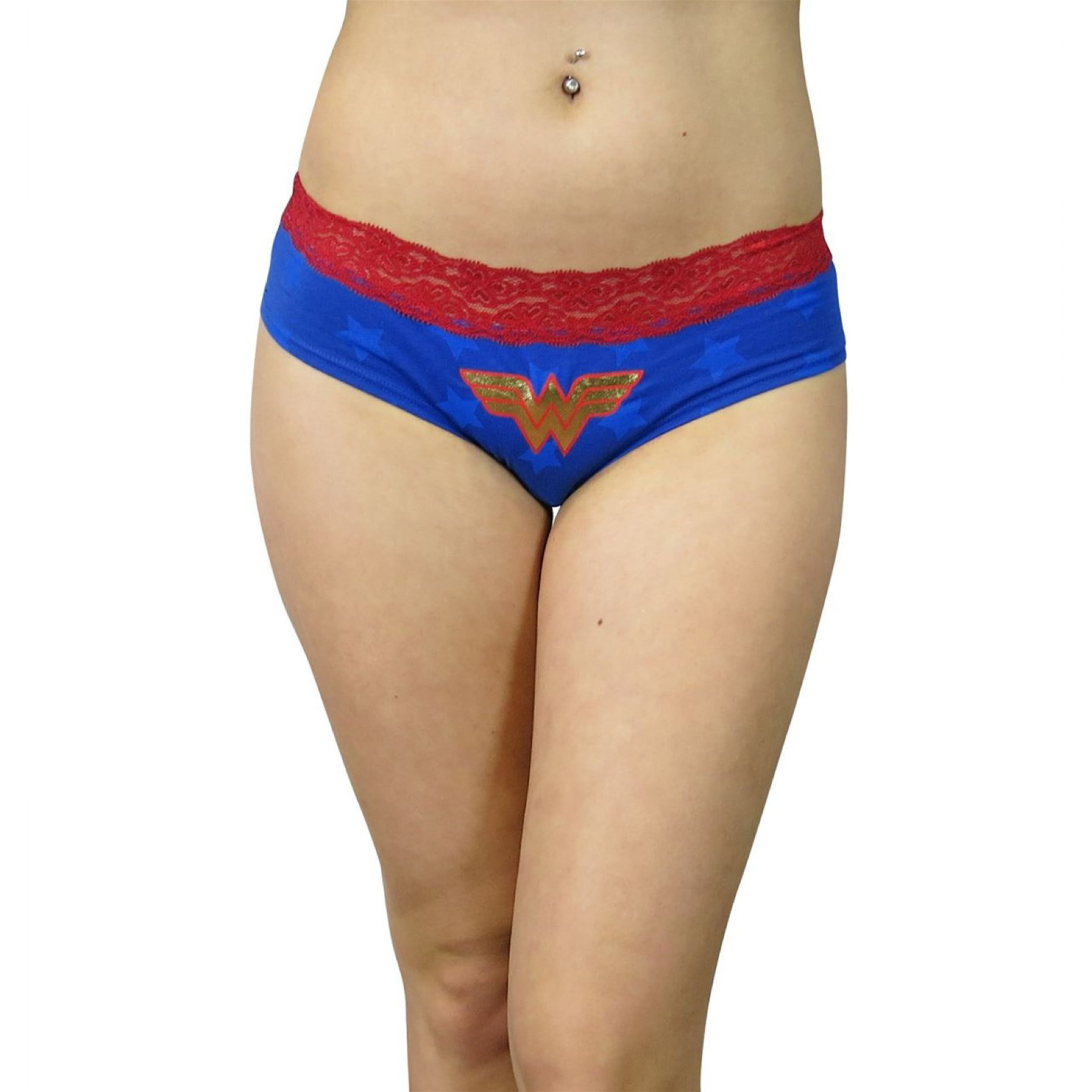 TORRID : Wonder Woman Star Print Foil Hipster Panty