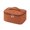 Braid Brown, variant on Large Capacity Travel Makeup Bag, Portable PU Leather Woven Textured Cosmetic Organizer Case with Handle, Wide Open Zipper Makeup Storage Bag with Dividers for Women Travel Daily Use, Brown