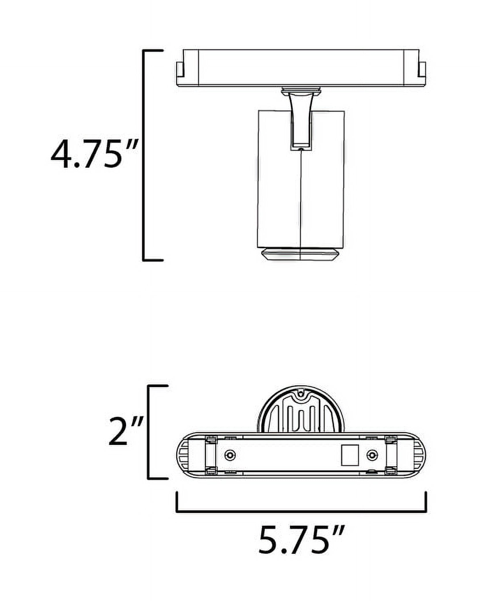 Continuum 1 - Light Black - LED Aluminum And Polycarbonate Track Lighting