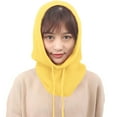 thumbnail image 3 of Uooqdmx Hat Scarf Hat and Scarf Set for Women Windproof Scarf Hats Hooded Scarf for Women Scarves for Women One Piece Cold Scarf Hats Winter Hats for Women Yellow One Size, 3 of 5