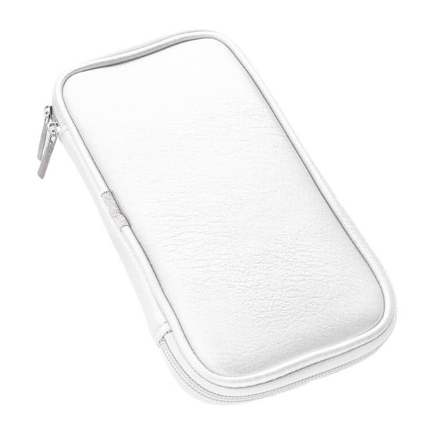 Bolsas de cosméticos Bolsa de cosméticos profesional PU Organizador de brochas de maquillaje Blanco