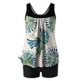 thumbnail image 5 of YABCSAZ Tankini Swimsuits for Women Tummy Control Swimwear with Shorts Summer Casual Loose Tankini Suits Sling Strappy Back Athletic Swimwear Two Piece Bathing Suit, 5 of 6