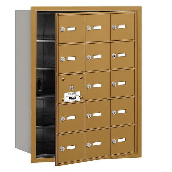 Salsbury Industries 15 Door Front Load 4B Horizontal Mail Center
