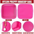 thumbnail image 3 of Bolsa de maquillaje Hushee de nailon transparente para mujer, impermeable, 4 unidades, 3 of 7
