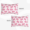 thumbnail image 2 of Lsque pink polka dot bows Pattern Pillow Case – Soft & Cozy Throw Pillow Cover, Hypoallergenic Cushion Case for Sleeping Women with Envelope Closure-16"x24", 2 of 6
