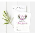 thumbnail image 5 of Inkdotpot Set Of 30Antler (Girl) Jungle Animals Baby Shower Invitations-Diaper Raffle Tickets And Baby Shower Book Request Cards Invites Its A Boy Its A Girl, 5 of 8