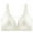 White, variant on SHOWMALL Plus Size Everyday Bras for Women Soft Sleep Wirefree Bras Beige 2XL Full Coverage Bra
