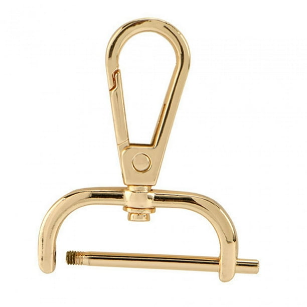 Cierres giratorios de langosta, cierres para bolsos, accesorios de cuero PU, cierres para llaveros, ganchos giratorios, clips de gatillo para correas , Oro de 31 mm 31mm Oro