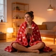 thumbnail image 3 of Throw Blanket for Couch, Soft Fleece Blankets Gifts for Women Mom Girls, Cozy Cute Soft Throw Home Room Decor Aesthetic Gifts, Sizes S-M, 3 of 5