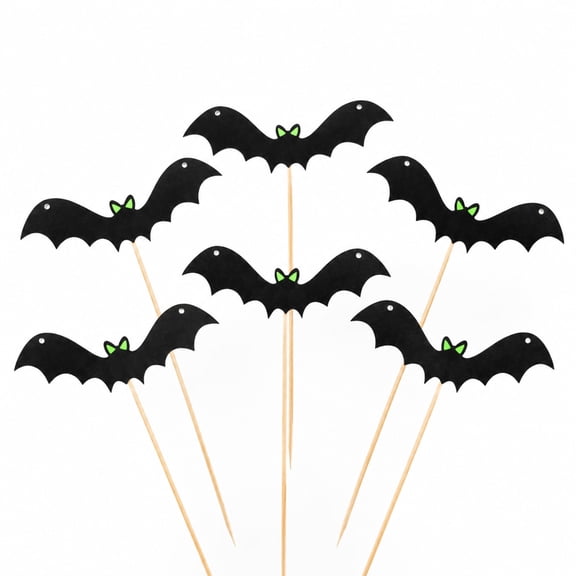 6 Pack Glow in the Dark Bat Yard Stakes, Halloween Luminous Eyes Outdoor Decor, Waterproof Spooky Garden Stakes for Lawn Pathway, Reusable