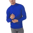 thumbnail image 1 of GHSDFBB Men Regular Fit Basic Lightweight Long Sleeve Pullover Top Mock Turtleneck T-Shirt, 1 of 3